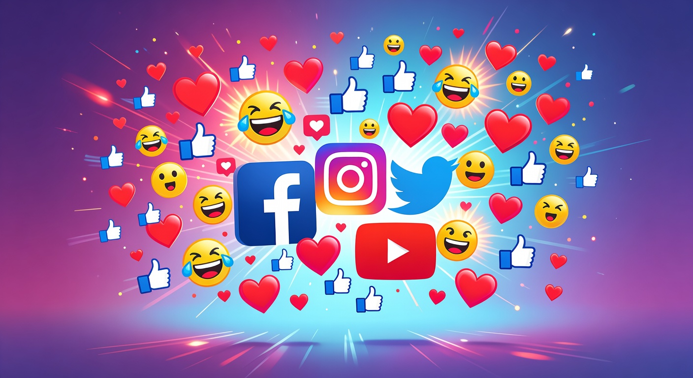 Social media emotional reactions