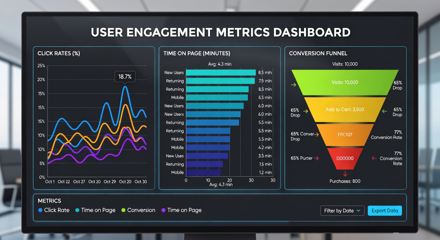 User Engagement Metrics Chart